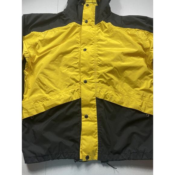 Vintage The North Face Ski Jacket Mens L Yellow Gore-Tex Full Zip Outdoor 80s - Picture 2 of 9